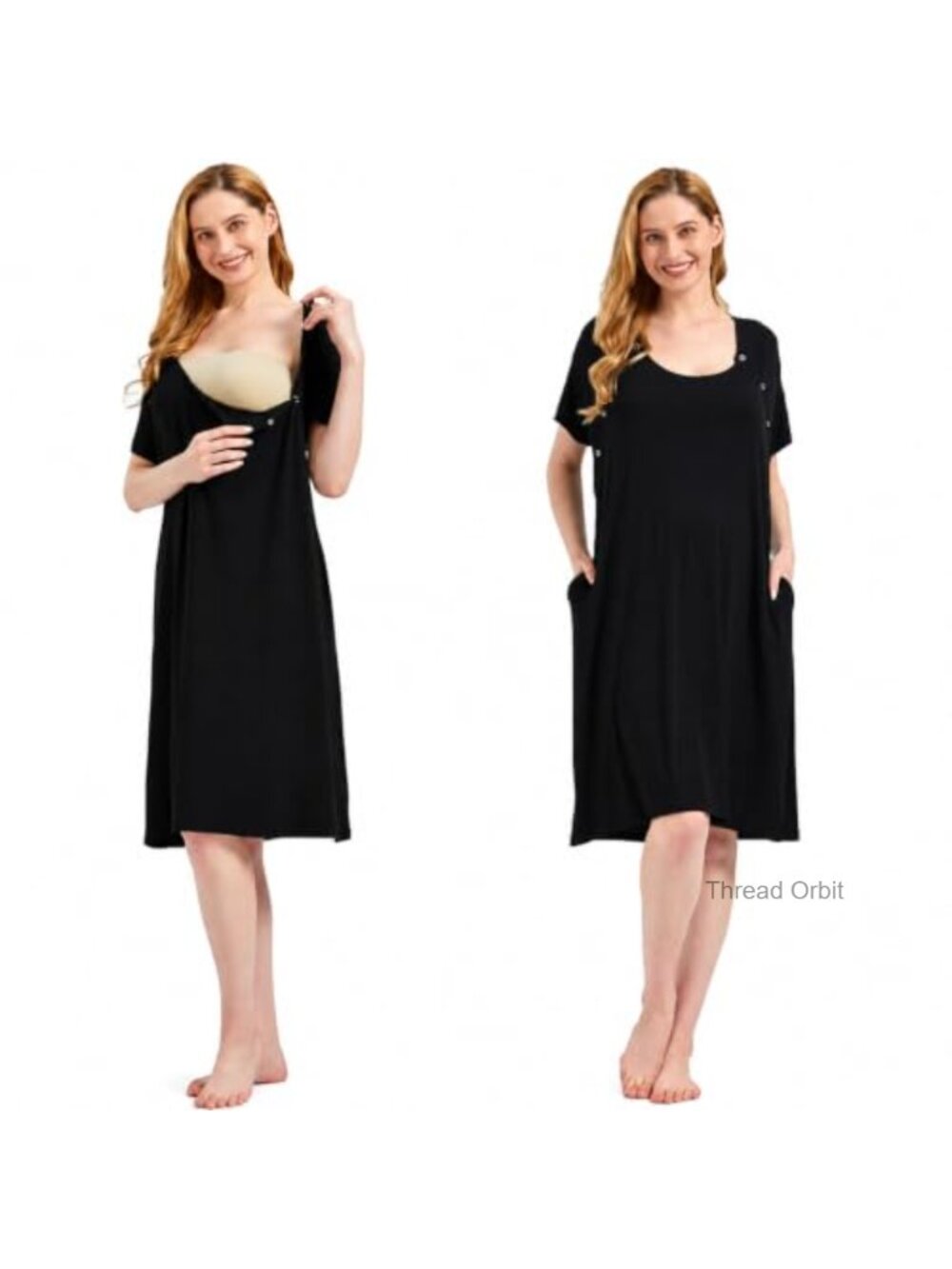Ultra-Soft 3-in-1 Labor Delivery Nursing Gown